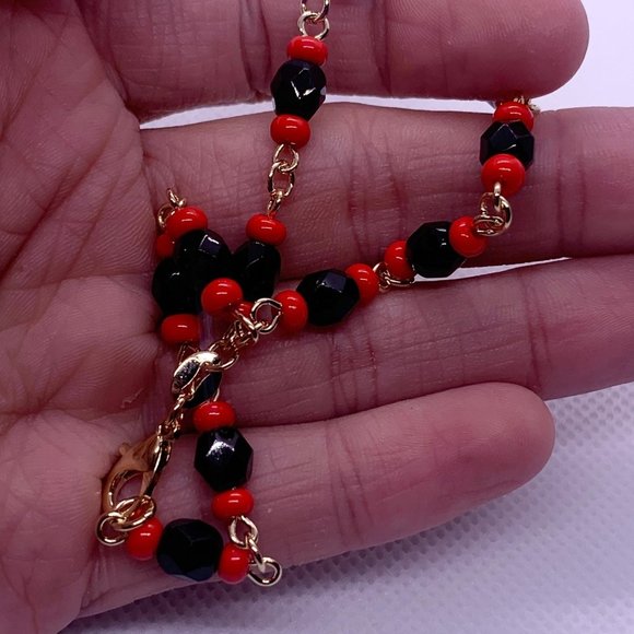 Azabache Anklet Bracelet, Gold Filled Jewelry, Good luck Jewelry - Picture 3 of 7